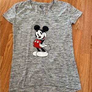 Disney Gray Mickey Mouse Women's Top
